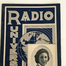 Radio antiche: LOTE 10 REVISTAS DE RADIO TÉCNICA, ANTENA, RADIO SPORT Y RADIO UNIVERSAL 1930. Lote 329520773
