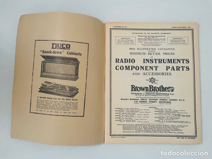 Radios antiguas: Radio Instruments Catalogue - Foto 2