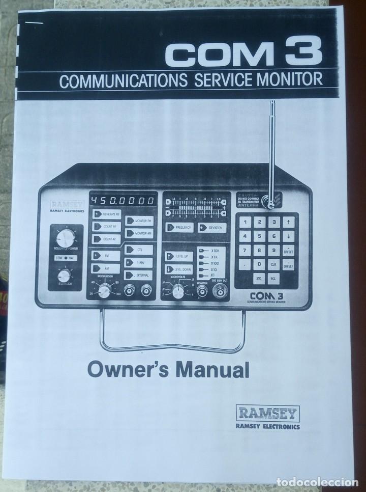 Radios antiguas: Manual de uso Ramsey Com 3... Sanna - Foto 1