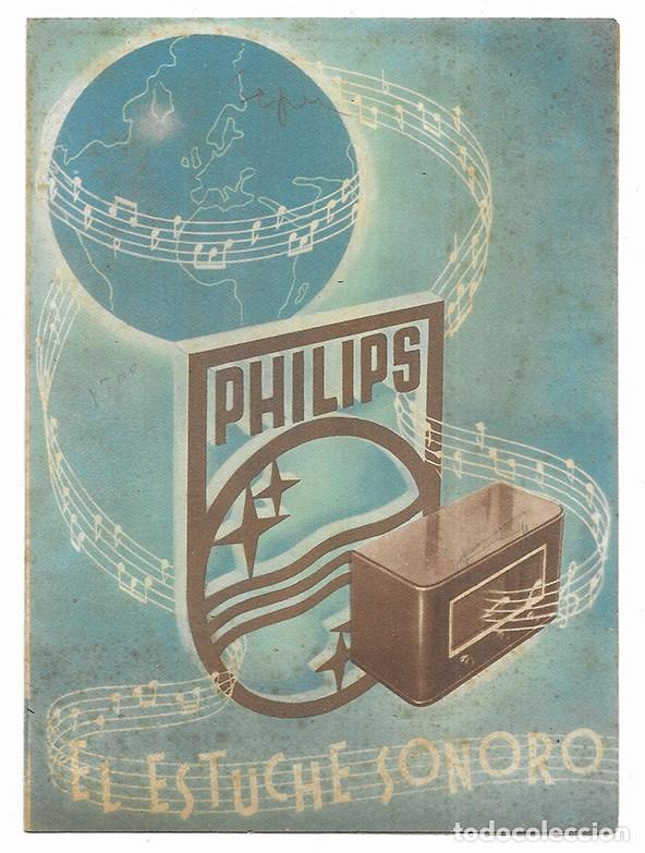 Radios antiguas: Receptor PHILIPS. El Estuche Sonoro. 1944 - Foto 1