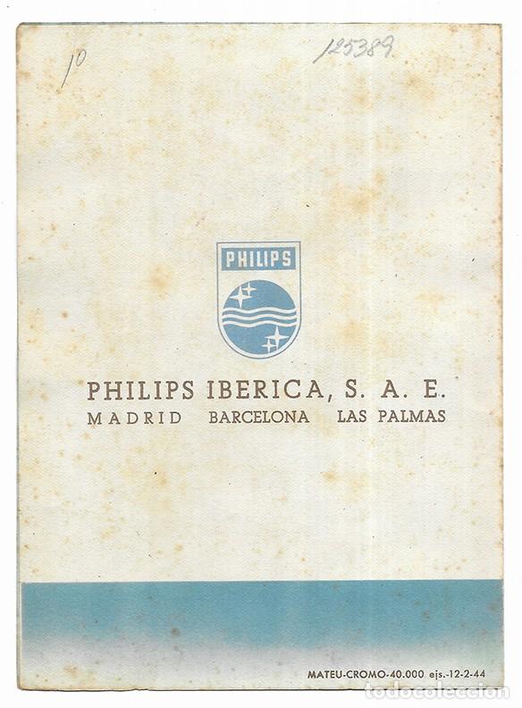 Radios antiguas: Receptor PHILIPS. El Estuche Sonoro. 1944 - Foto 3