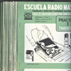 Radios antiguas: NUMULITE L1317 ESCUELA RADIO MAYMO RADIOTRANSISTORES 28 EJEMPLARES CURSO PRÁCTICA TRANSISTOR
