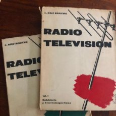 Radios antiguas: RADIO TELEVISION, L. ROIZ NORIEGA VOL. I Y II 1ª EDICIÒN 1959