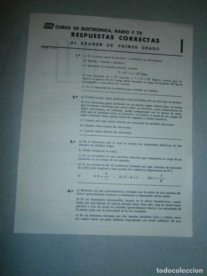 Radios antiguas: ANTIGUA DOCUMENTACION CURSO AFHA - Foto 1