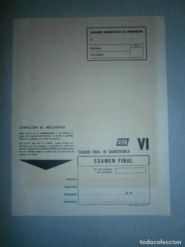 Radios antiguas: ANTIGUA DOCUMENTACION CURSO AFHA - Foto 1