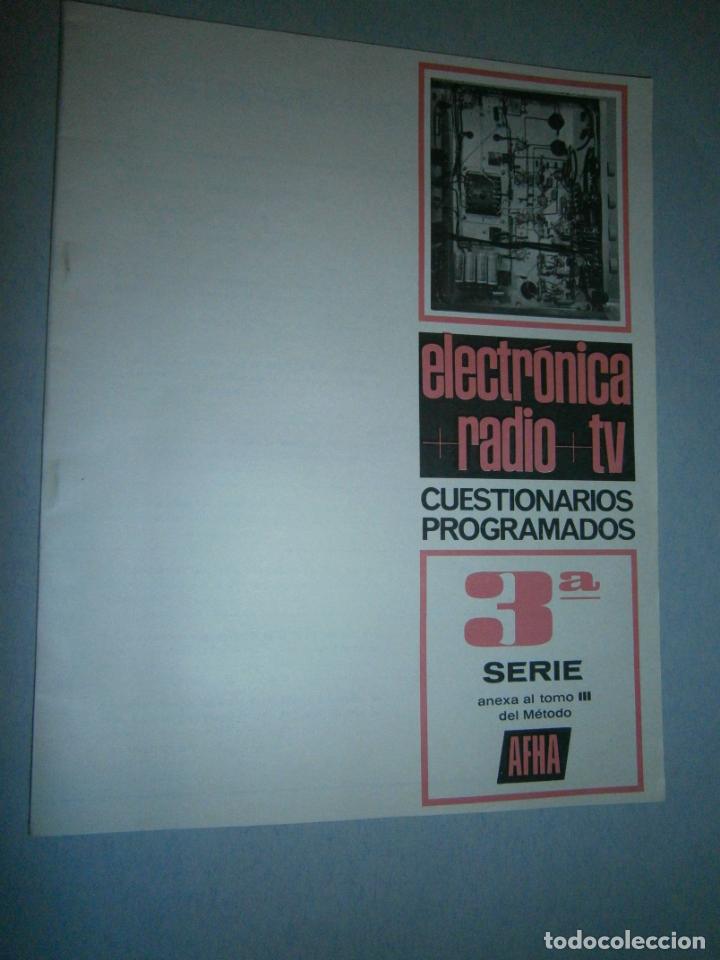 Radios antiguas: ANTIGUA DOCUMENTACION CURSO AFHA - Foto 1