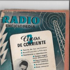 Radios antiguas: RADIO ENCICLOPEDIA. NÚMERO 3: TIPOS DE CORRIENTE. ABRIL 1944. 1ª EDICIÓN. Lote 402761899