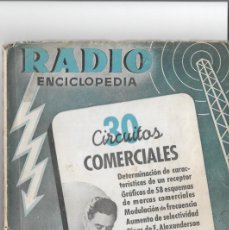 Radios antiguas: RADIO ENCICLOPEDIA. NÚMERO 30: CIRCUITOS COMERCIALES. JULIO 1946. 1ª EDICIÓN. Lote 402778889