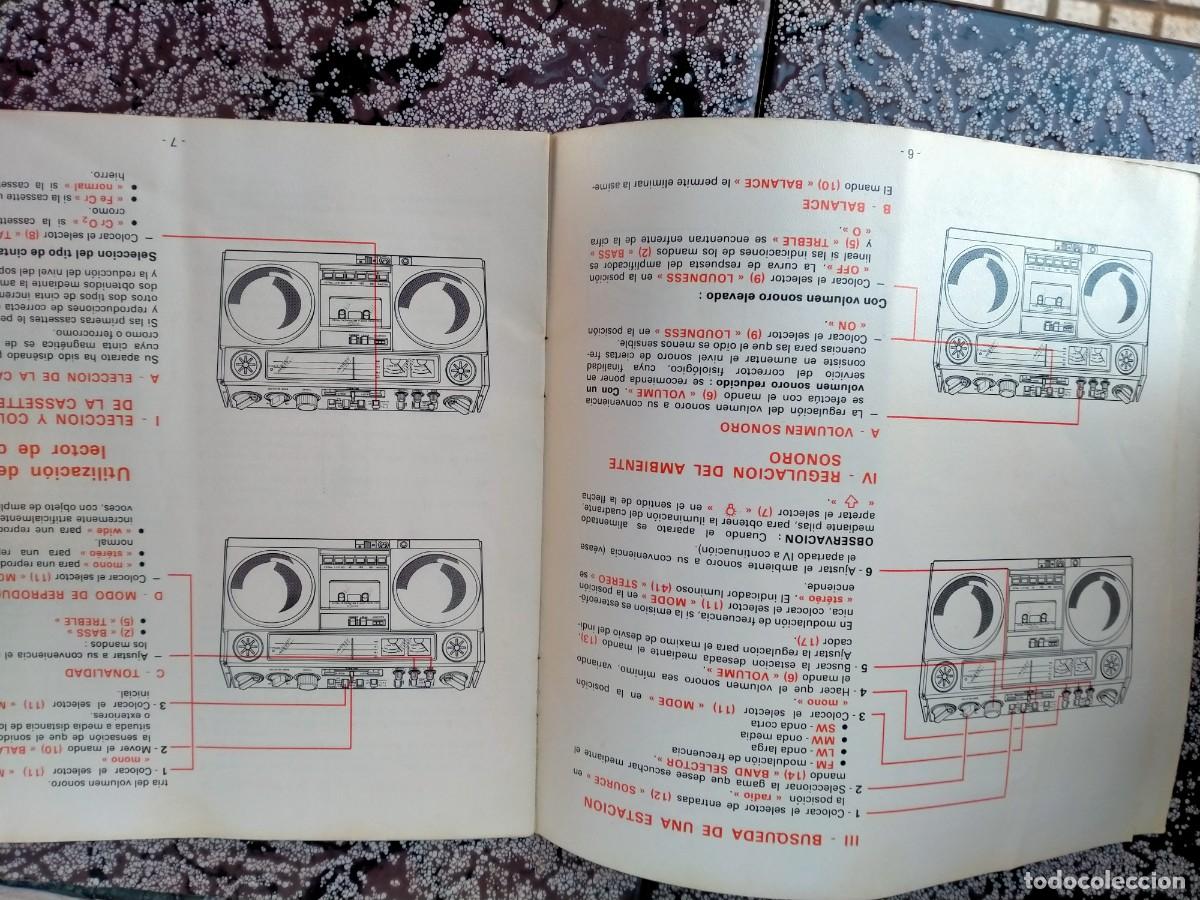 Radios antiguas: INSTRUCCIONES PROGRAMA RADI&Oacute; CASETTE - Foto 2