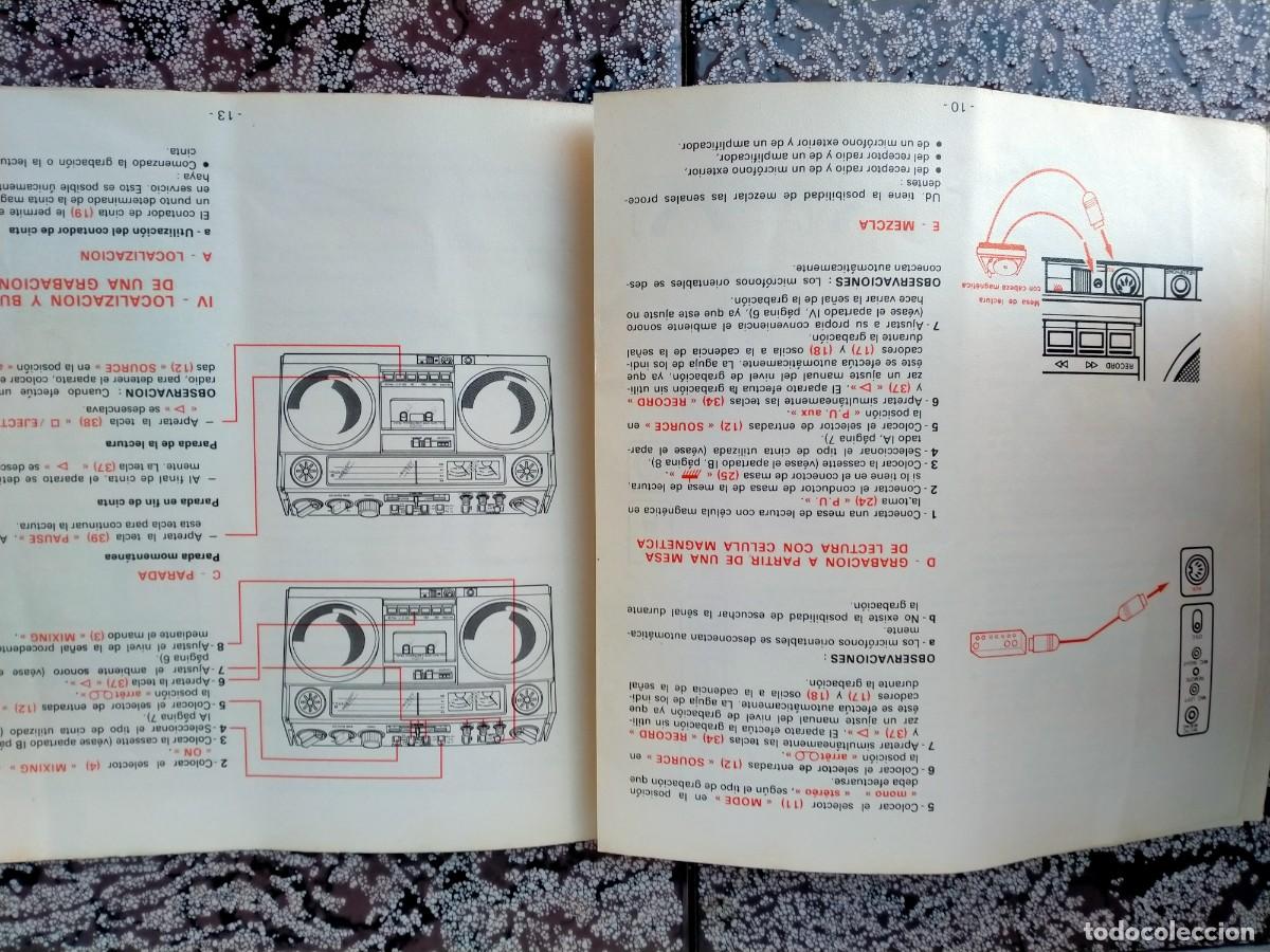 Radios antiguas: INSTRUCCIONES PROGRAMA RADI&Oacute; CASETTE - Foto 3
