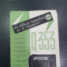 Radios antiguas: PUBLICIDAD RADIOS MARCONI. Q-353. VER FOTOS. (L93)