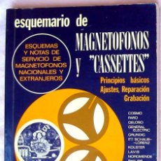Radios antiguas: ESQUEMARIO DE MAGNETOFONOS Y CASSETTES / I 1970 - ED. REDE - VER DESCRIPCIÓN