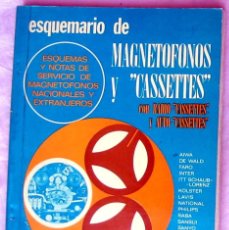 Radios antiguas: ESQUEMARIO DE MAGNETOFONOS Y CASSETTES / III 1976 - ED. REDE - VER DESCRIPCIÓN