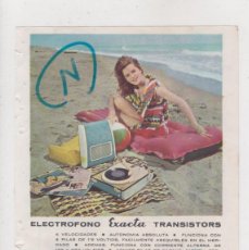 Radios antiguas: PUBLICIDAD T 1960. ANUNCIO ELECTROFONO EXACTA TRANSISTORS. TOCADISCOS