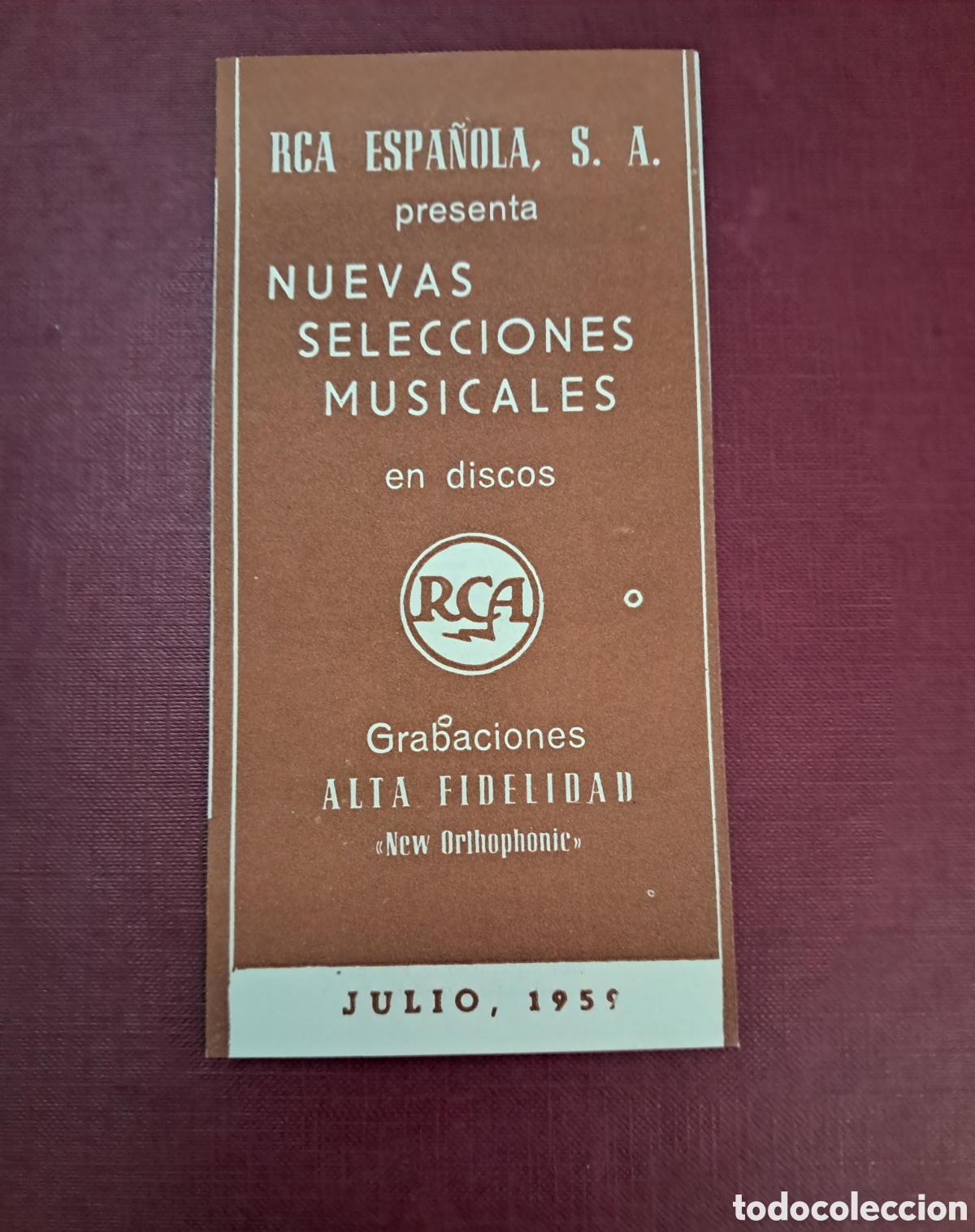 Radios antiguas: Discos RCA Espa&ntilde;ola 1959 - Foto 3