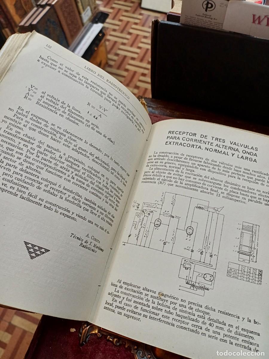 Radios antiguas: LIBRO DEL RADIOT&Eacute;CNICO. (BRUGUERA) - Foto 4