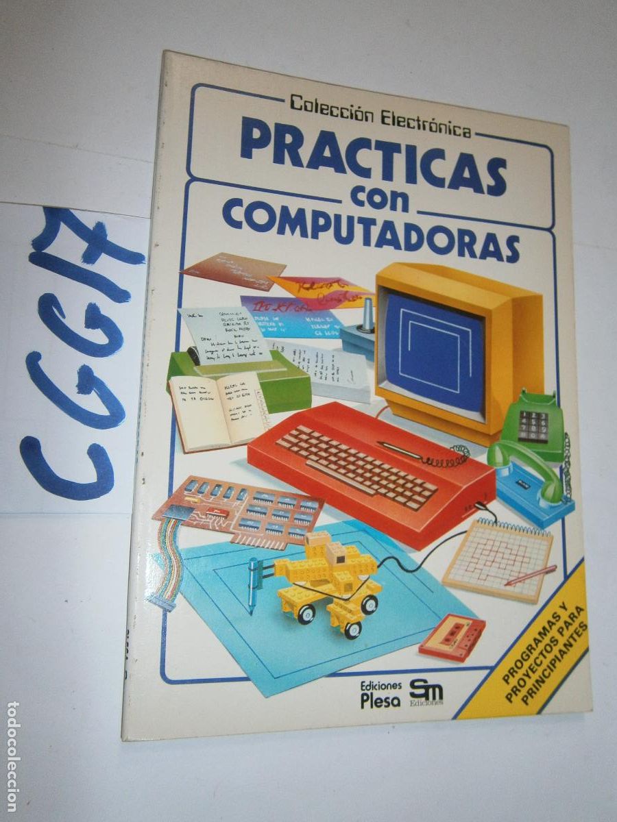 Radios antiguas: ANTIGUO LIBRO ELECTRONICA - PRACTICAS CON COMPUTADORAS - Foto 1