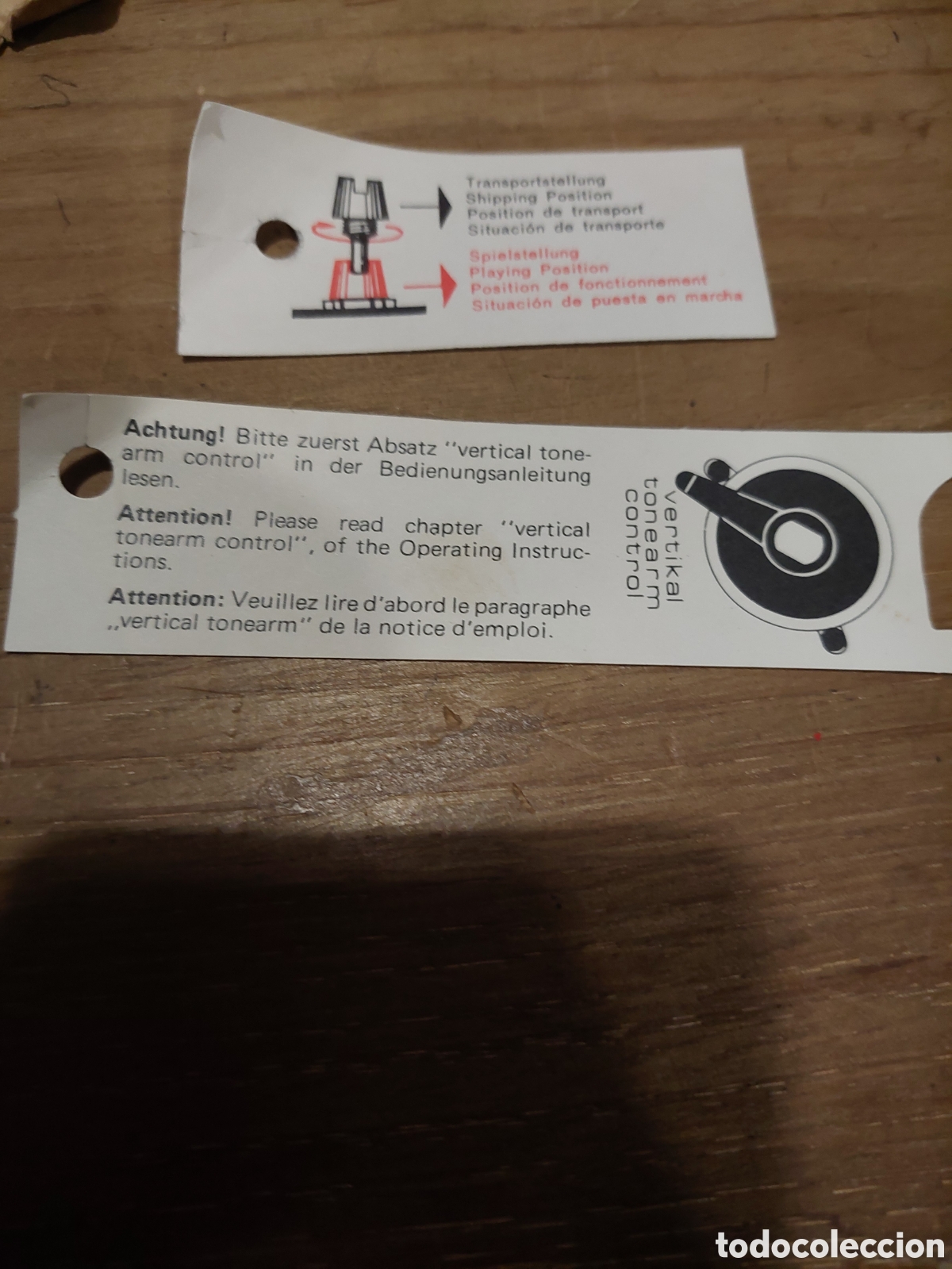Radios antiguas: Dual documentos tocadiscos garantia instrucciones - Foto 4