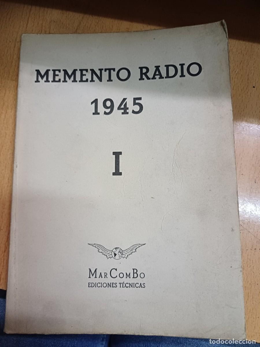 Radios antiguas: MEMENTO RADIO 1945 MARCOMBO - Foto 1