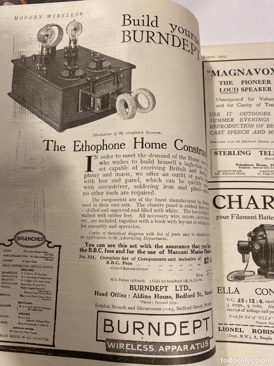 Radios antiguas: MODERN WIRELESS N&ordm; 7 AUGUST 1923 - Foto 2
