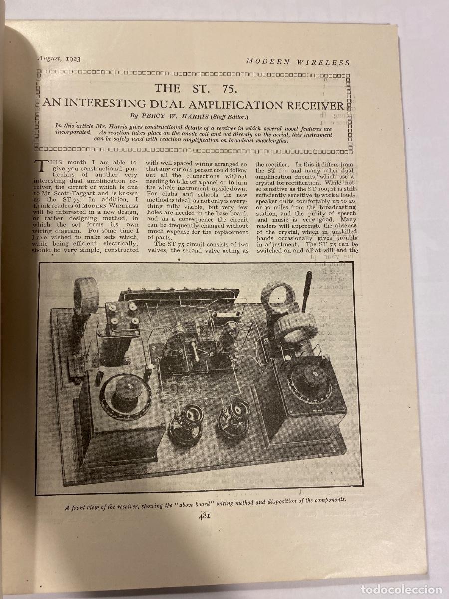 Radios antiguas: MODERN WIRELESS N&ordm; 7 AUGUST 1923 - Foto 4