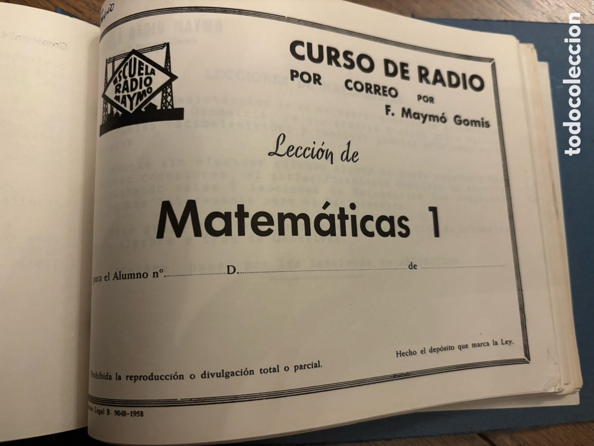 Radios antiguas: Curso radio Maymo, varios - Foto 5