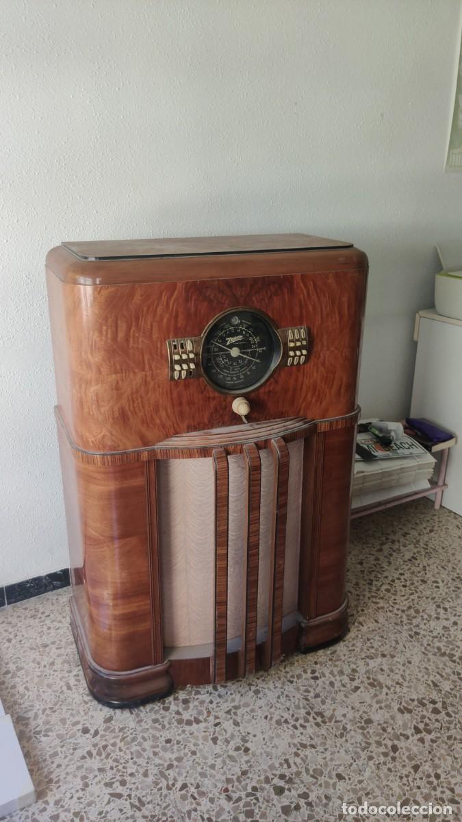 Radios antiguas: Radio zenith 1936 valvulas - Foto 2