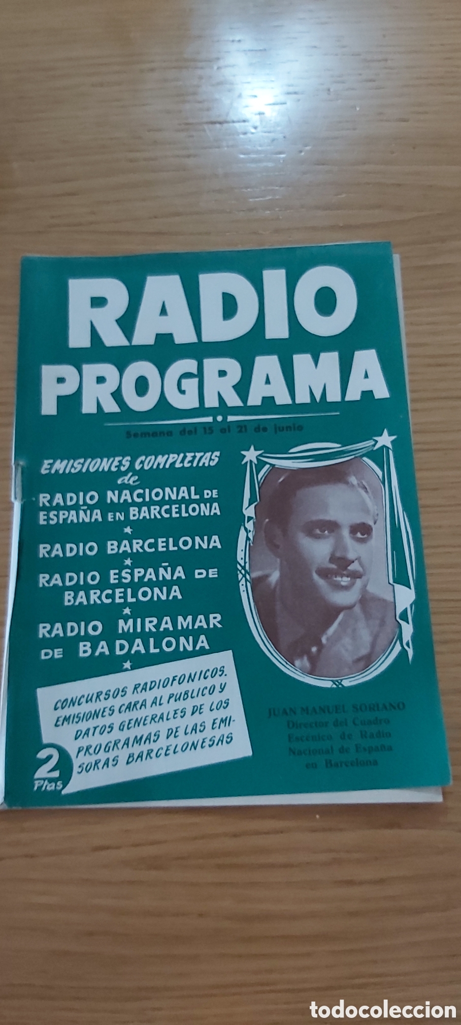 Radios antiguas: RADIO PROGRAMA. SEMANA DEL 15 AL 21 DE JUNIO 1952 - Foto 1