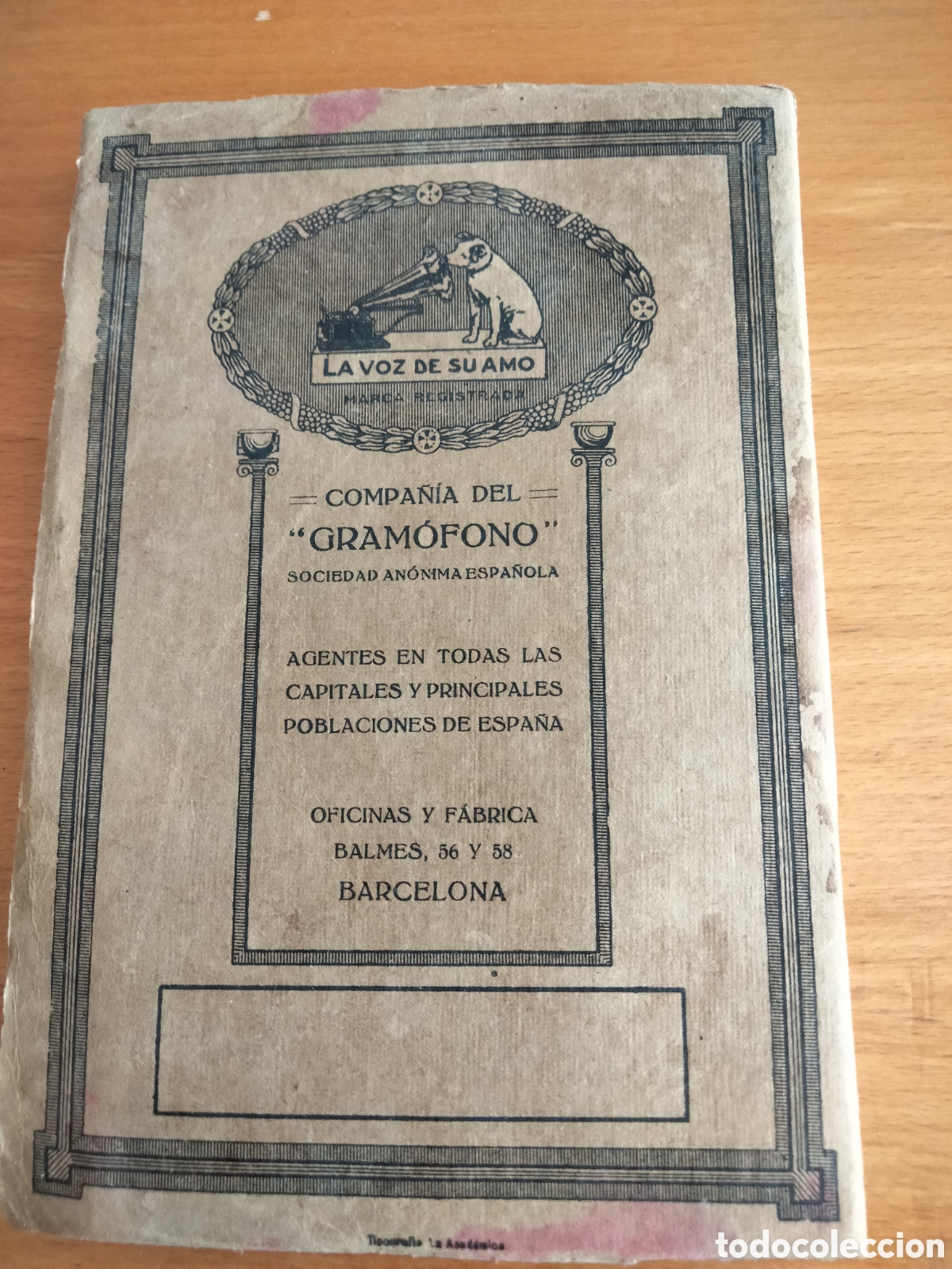 Radios antiguas: Cat&aacute;logo de discos Marca Gram&oacute;fono, Junio 1917 - Foto 2