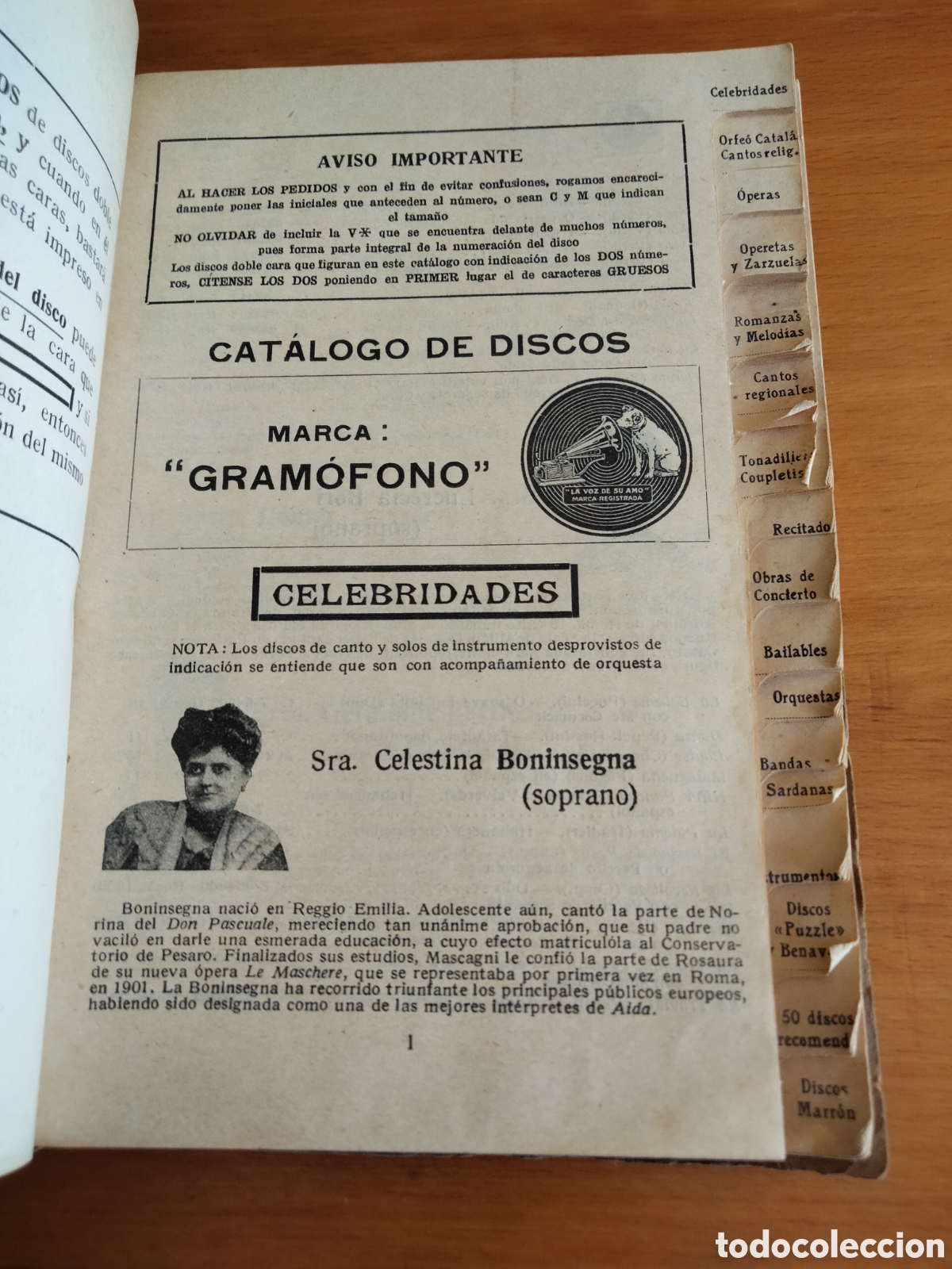 Radios antiguas: Cat&aacute;logo de discos Marca Gram&oacute;fono, Junio 1917 - Foto 4