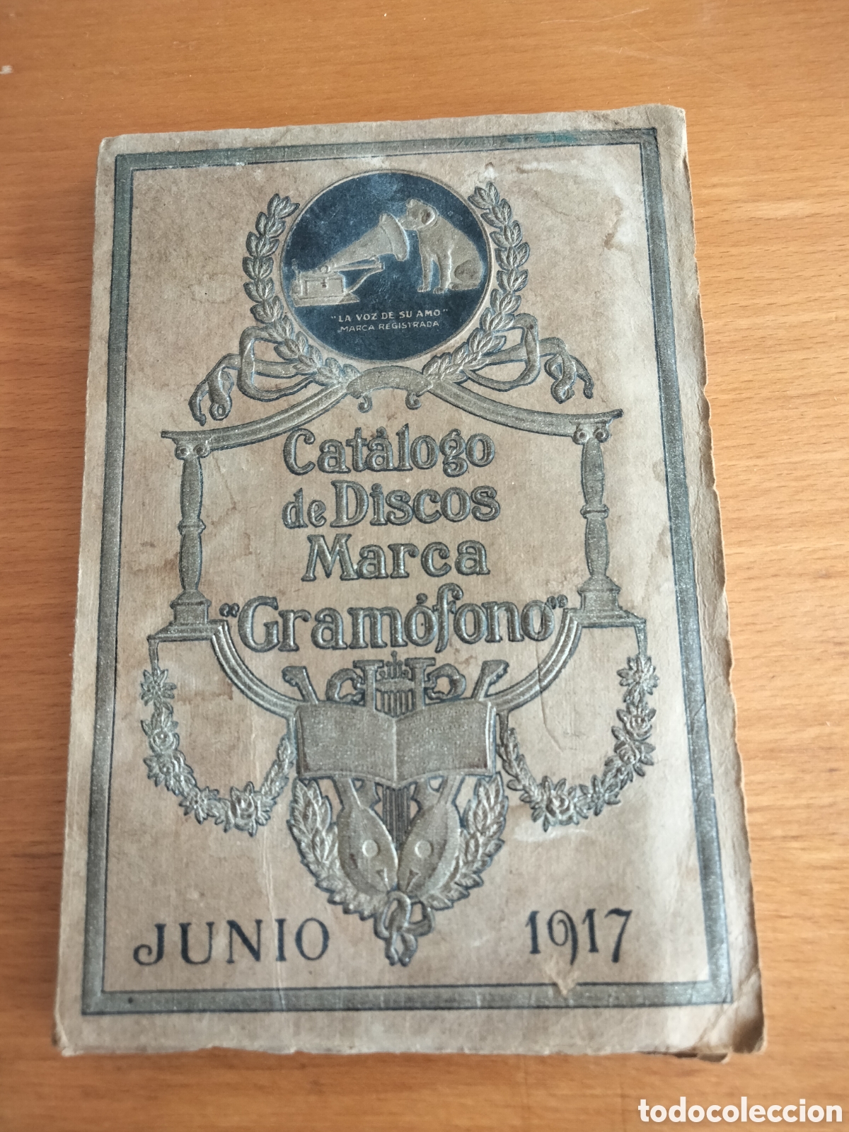 Radios antiguas: Cat&aacute;logo de discos Marca Gram&oacute;fono, Junio 1917 - Foto 1