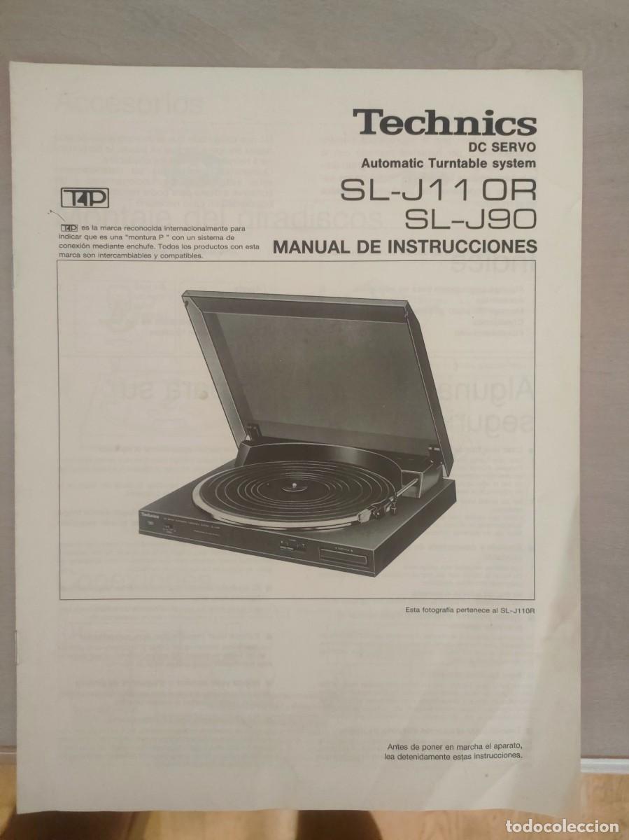 Radios antiguas: Manual Technics SL-J11 OR - Foto 1