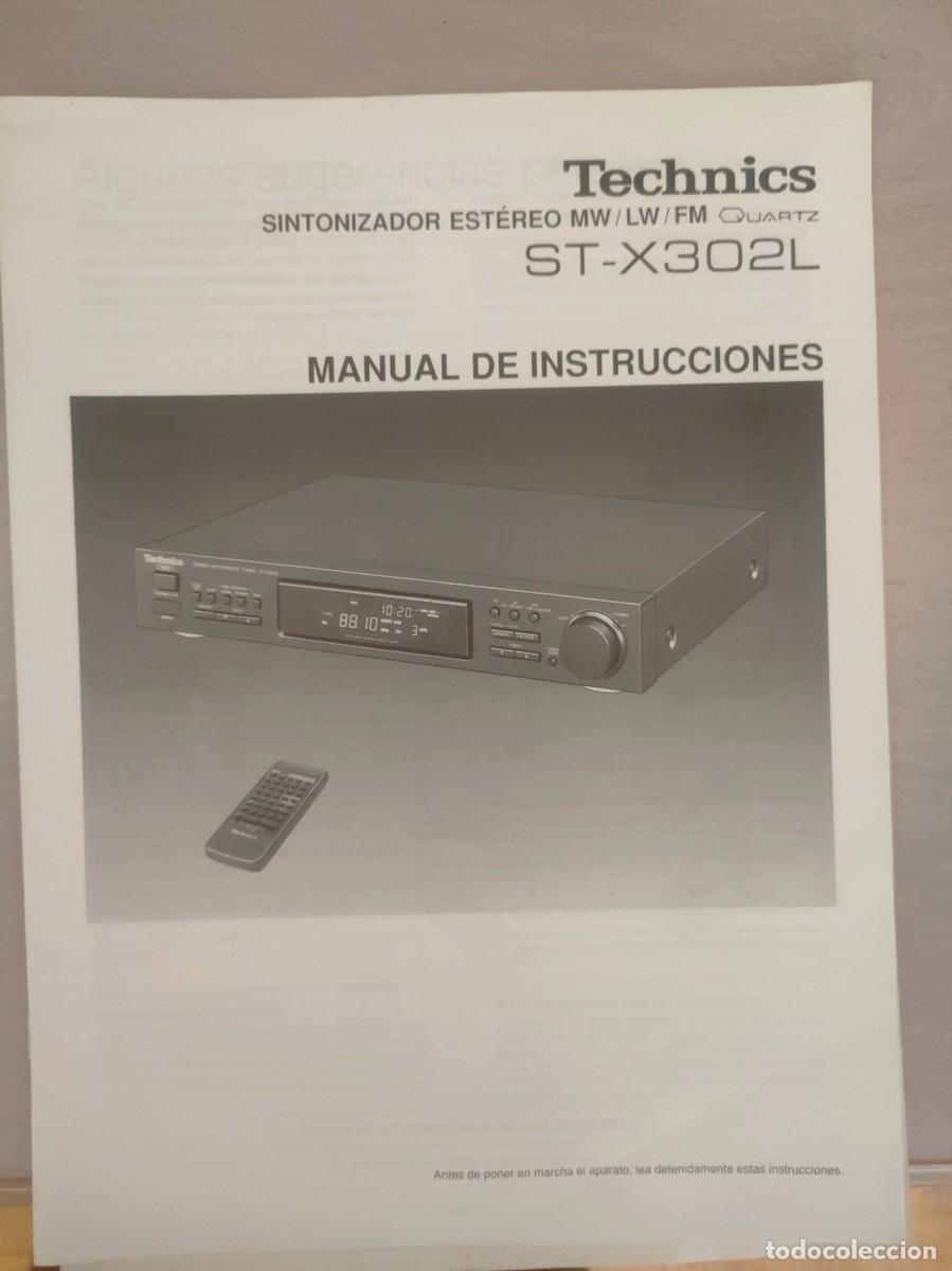 Radios antiguas: Manual Technics ST_X302L - Foto 1