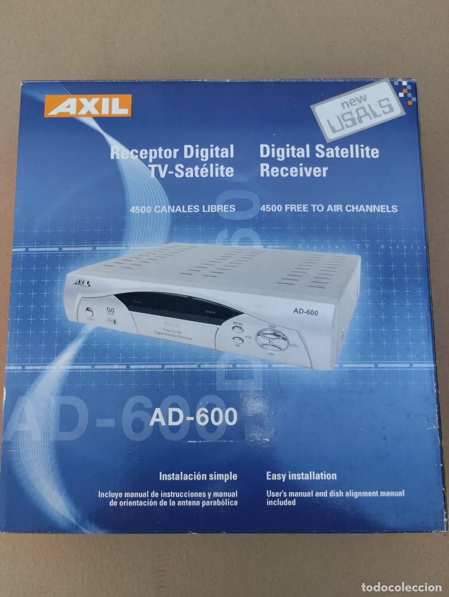 Radios antiguas: Receptor Sat&eacute;lite Digital AXIL AD-600 - Foto 2
