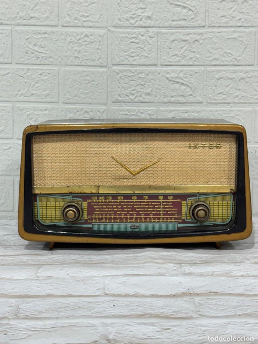 Radios antiguas: Antigua radio de v&aacute;lvulas Inter - Foto 5