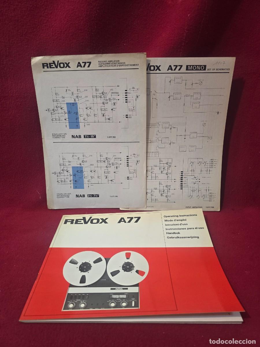Radios antiguas: Manual y esquemas REVOX A77 - Foto 1