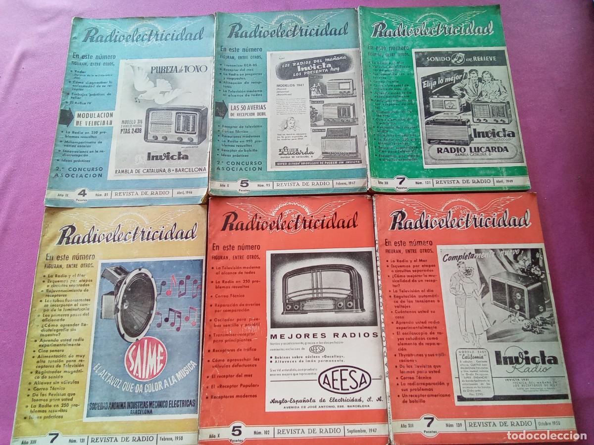 Radios antiguas: REVISTAS DE RADIO- RADIOELECTRICIDAD.LOTE 6 REVISTAS.L53 3
