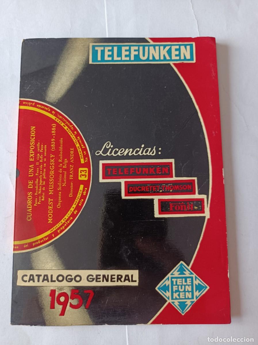 Radios antiguas: CUADERNILLO PUBLICIDAD Y CAT&Aacute;LOGO GENERAL TELEFUNKEN 1957