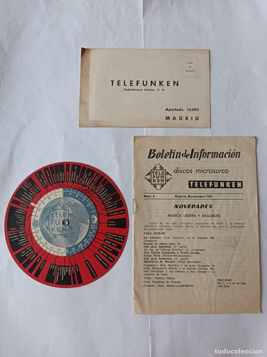 Radios antiguas: TARJETAS DE PUBLICIDAD TELEFUNKEN