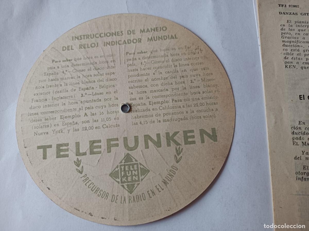 Radios antiguas: TARJETAS DE PUBLICIDAD TELEFUNKEN - Foto 9