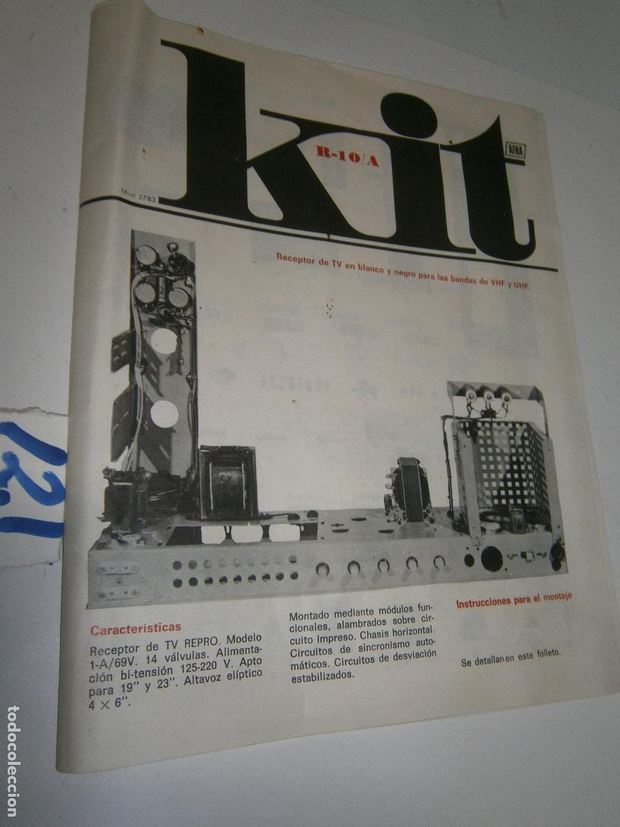 Radios antiguas: ANTIGUO LIBRO DE RADIO - KIT R-10/A