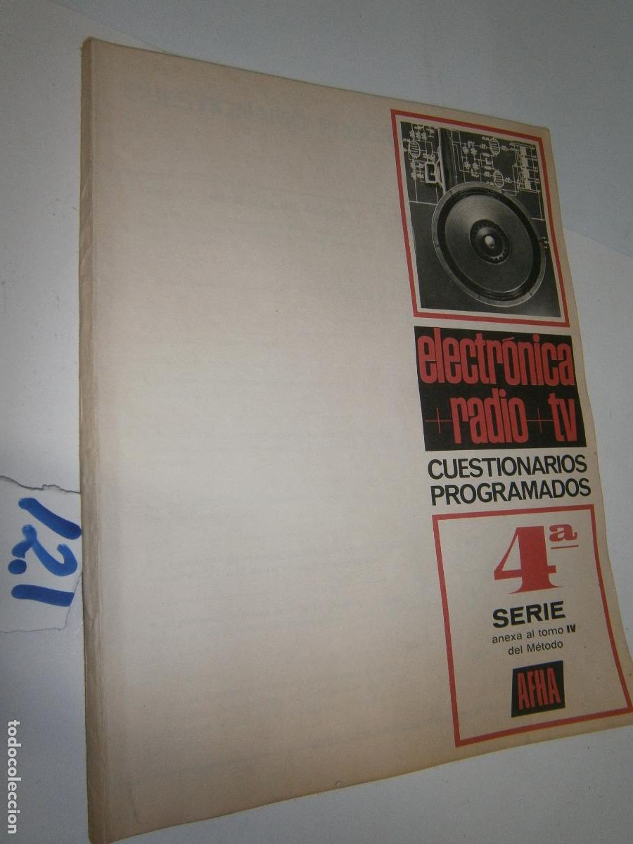 Radios antiguas: ANTIGUO LIBRO DE RADIO - CUESTIONARIOS PROGRAMADOS AFHA