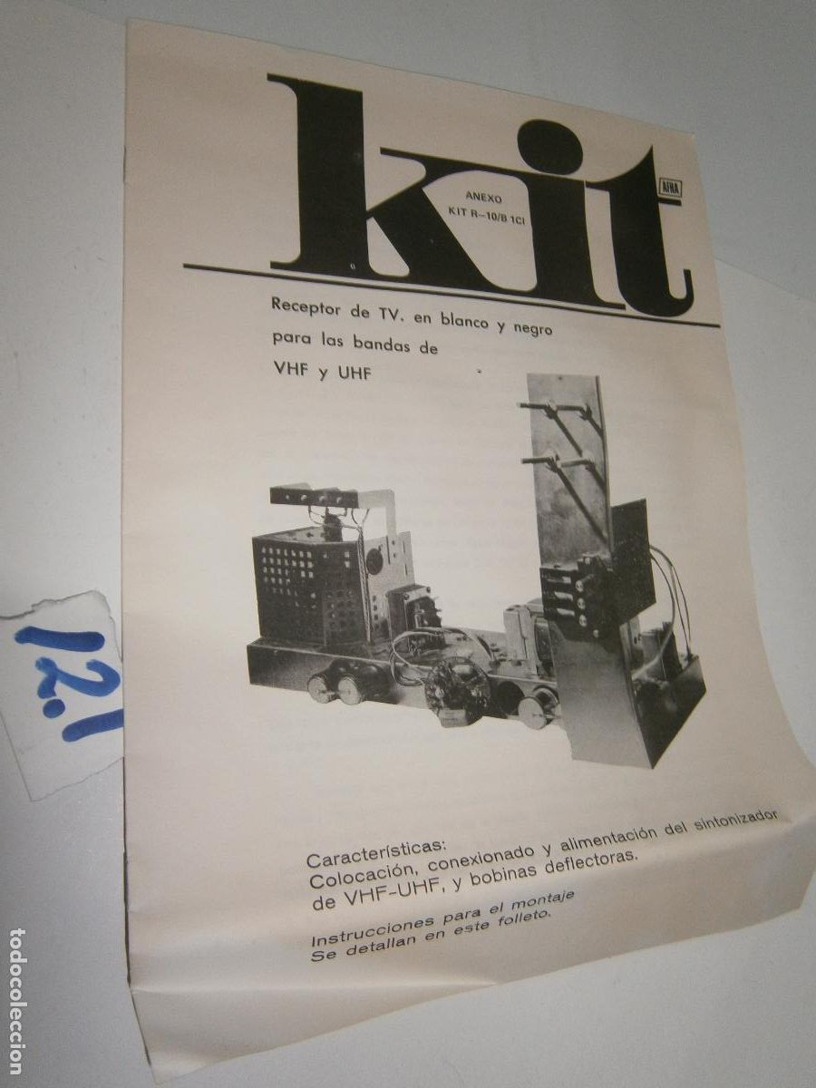 Radios antiguas: ANTIGUO LIBRO DE RADIO - KIT R-10/8