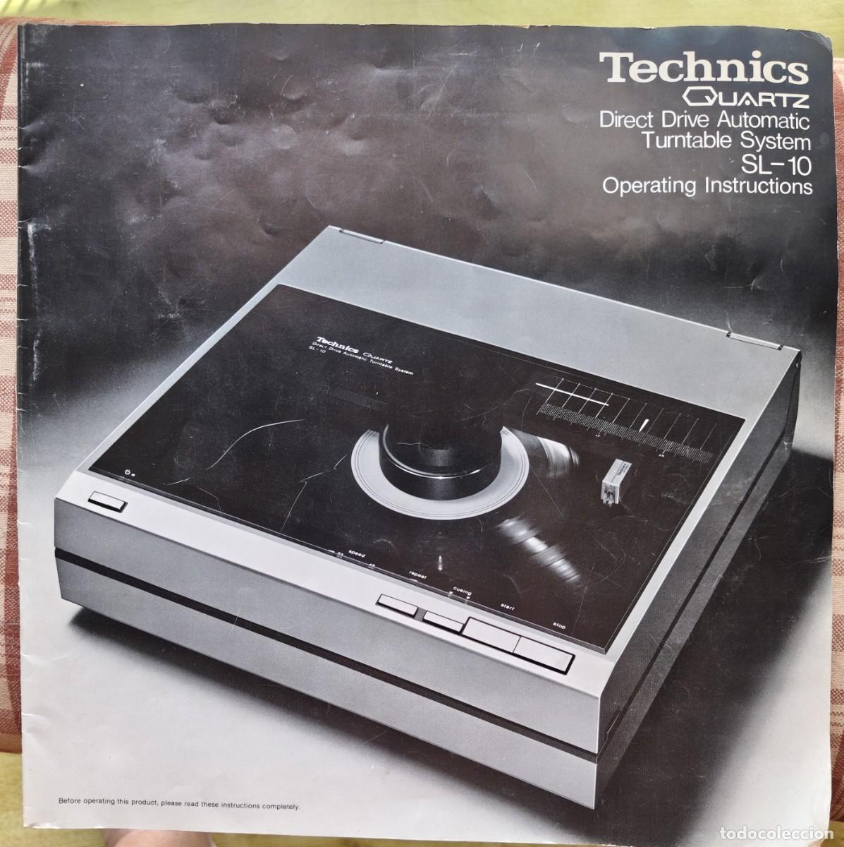 Radios antiguas: Technics Quartz SL-10 Operating Instructions (32x32 cm)