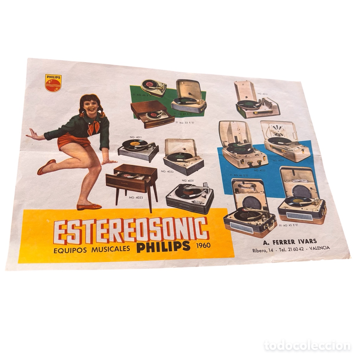 Radios antiguas: Catalogo de 1960 philips estereosonic equipos musicales pick up tocadiscos