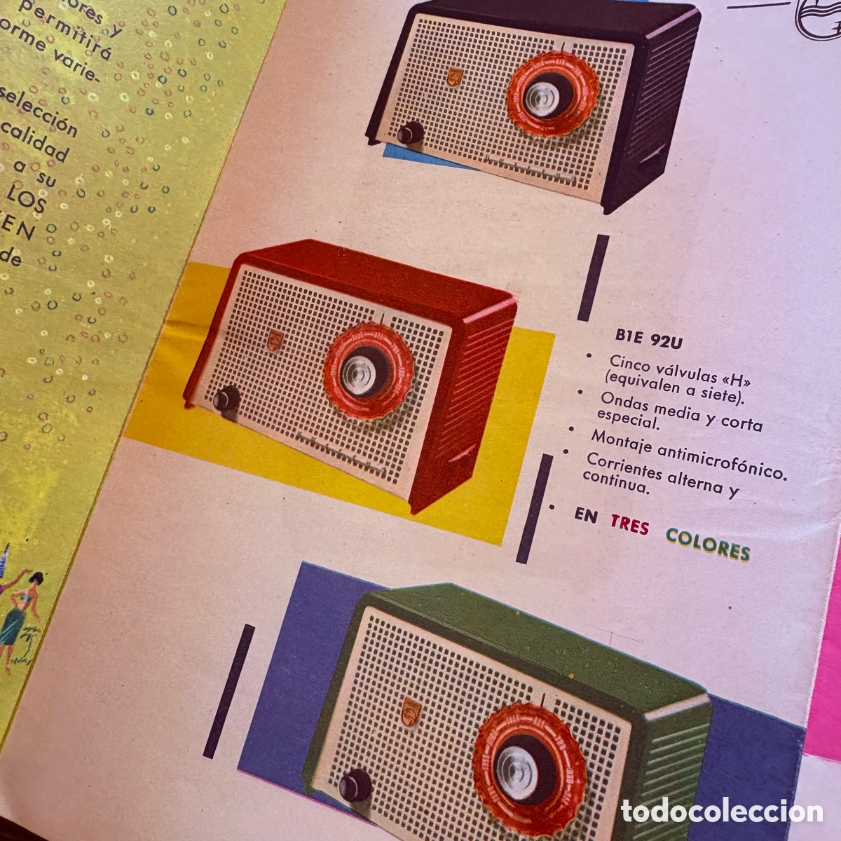 Radios antiguas: Catalogo de 1960 radio y tocadiscos philips - Foto 2