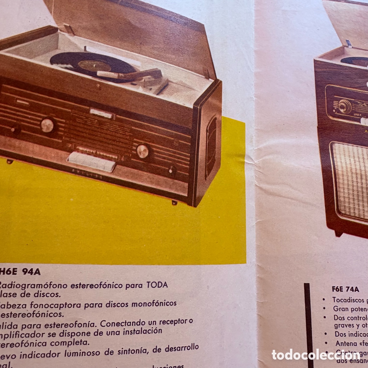 Radios antiguas: Catalogo de 1960 radio y tocadiscos philips - Foto 6