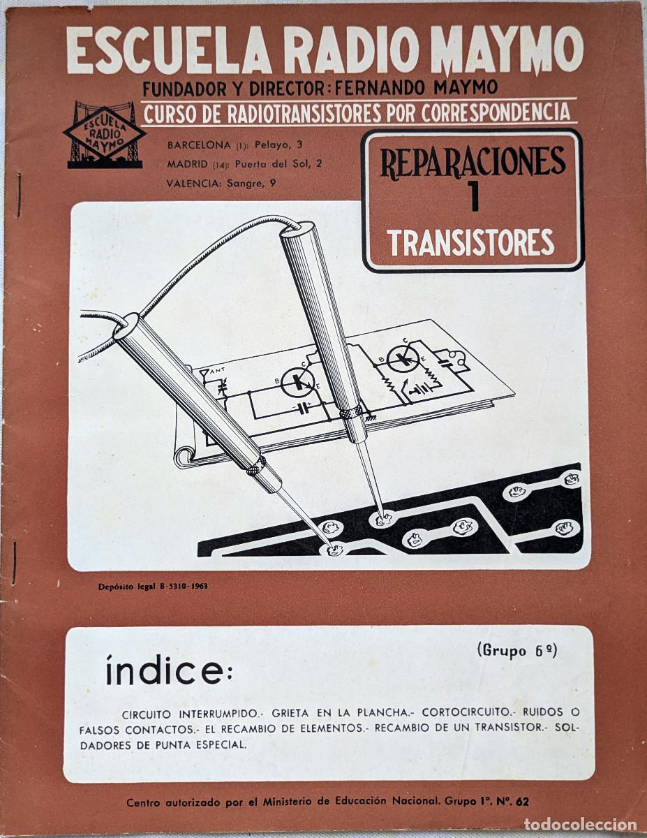 Radios antiguas: Curso Maymo transistores: fasc&iacute;culos REPARACI&Oacute;N