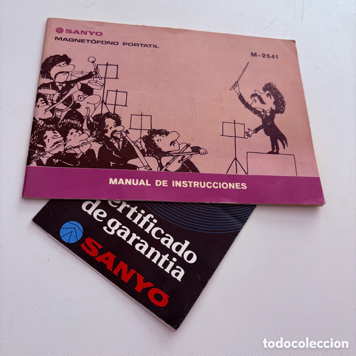 Radios antiguas: manual de instrucciones magnetofono portatil cassette sanyo m-2541 de 1976