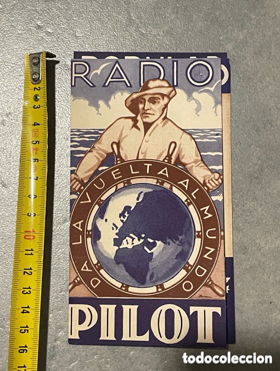 Radios antiguas: Hoja publicitaria. Desplegable Radio Pilot. Original. A&ntilde;o 1934.